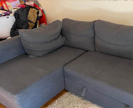 before sofa cleaning dubai