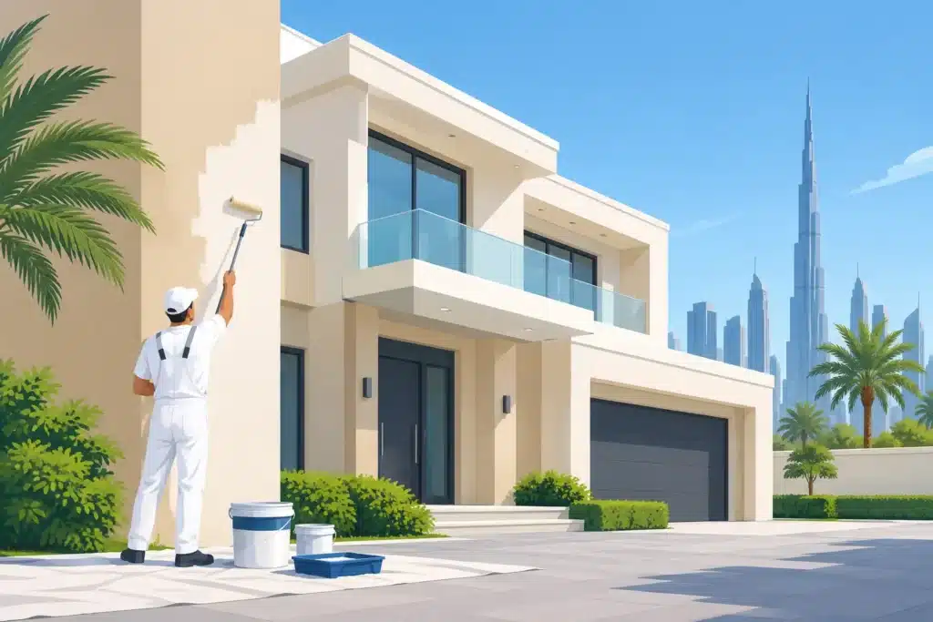 Exterior Villa Painting Services in Dubai